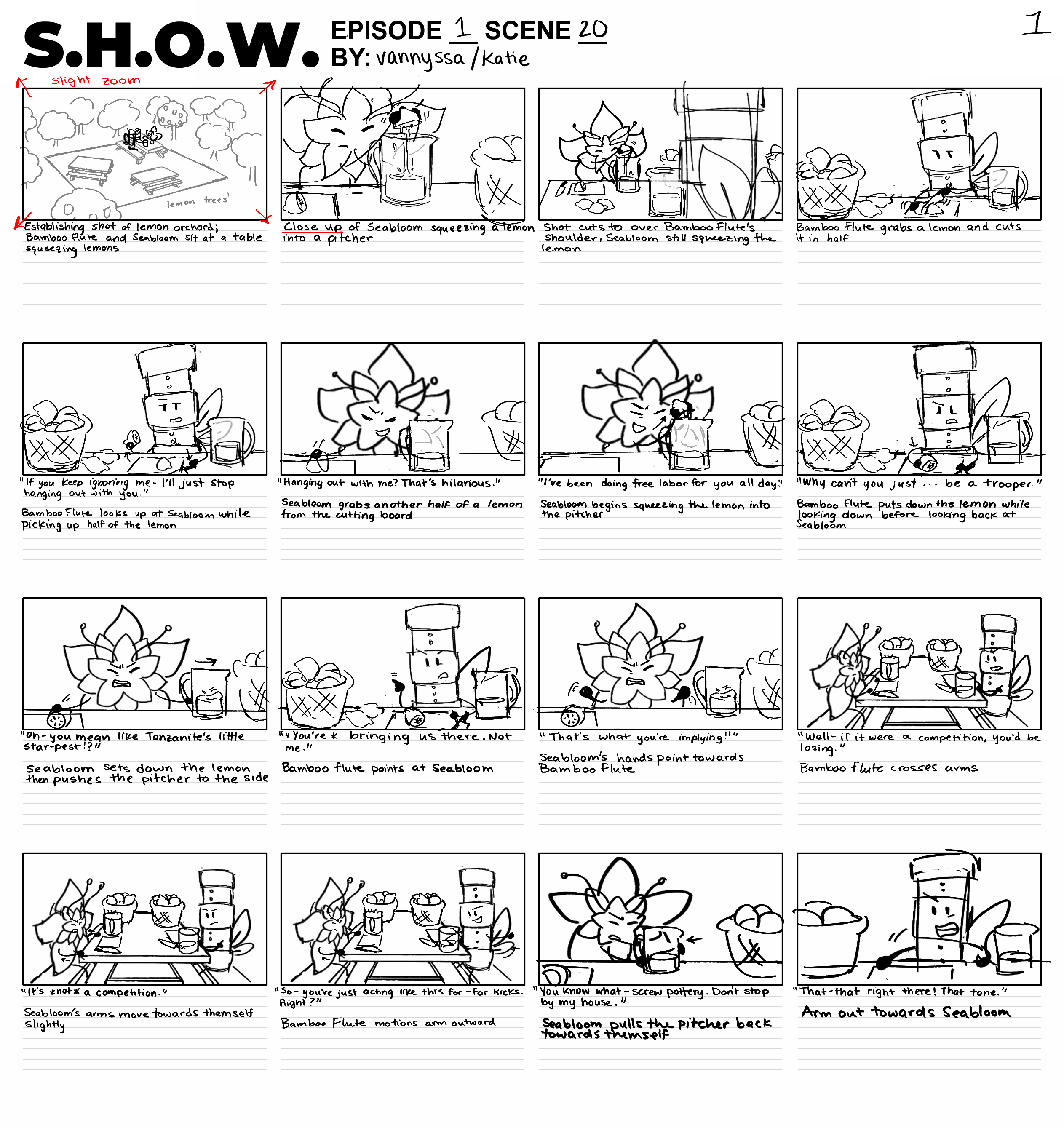 S.H.O.W. Episode 1, Scene 20, Page 1