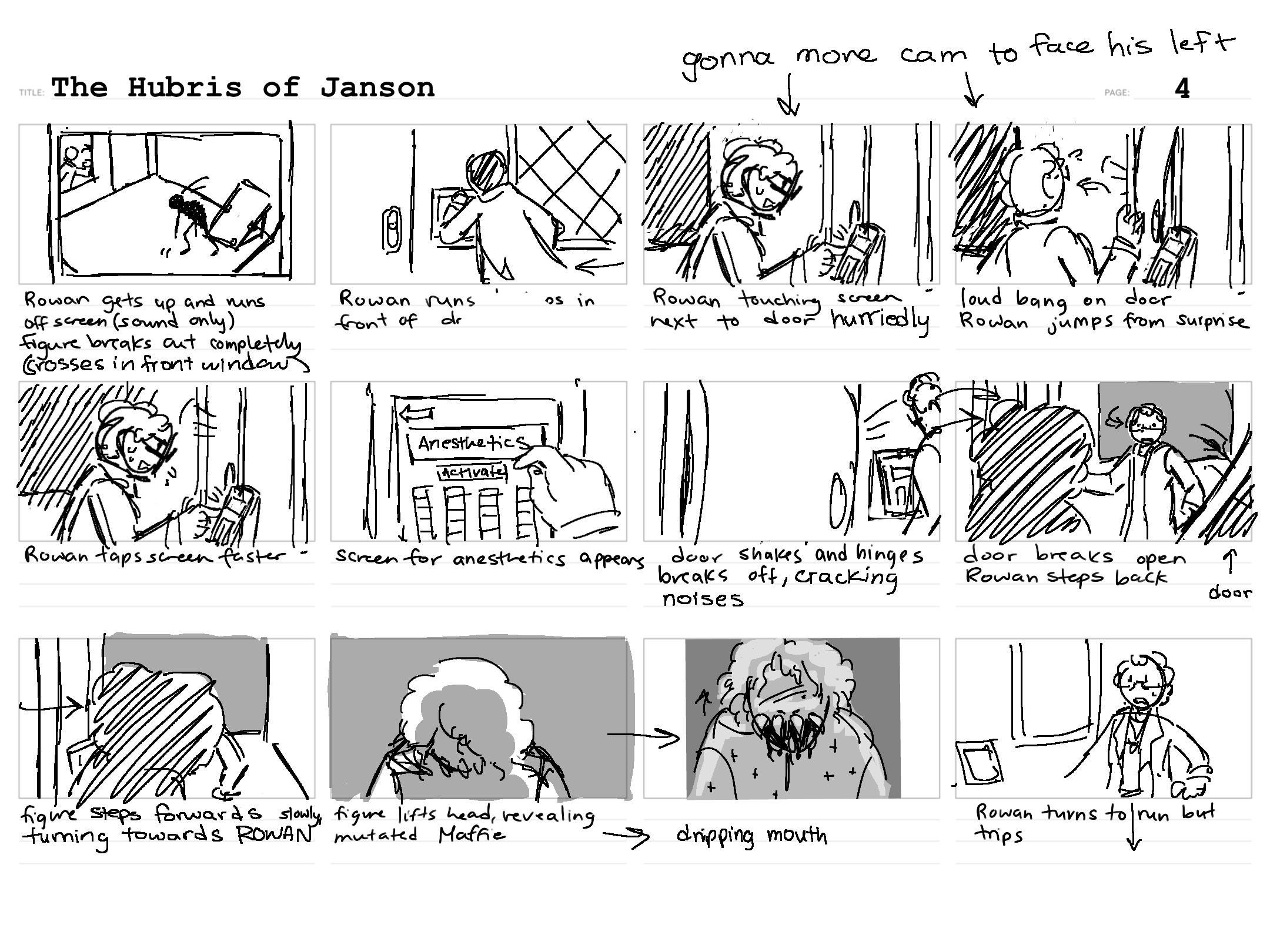 Hubris of Janson Storyboards Page 4